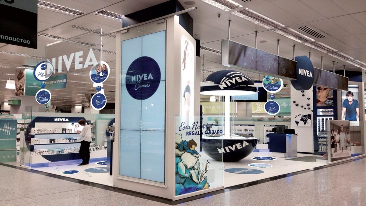 nivea store videowall